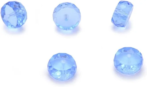 Vista 16 de 25 cuentas de cristal Heishi Rondelle redondas facetadas de Adabele austriaco de 0.315 pulgadas (0.315 in), color morado amatista compatibles