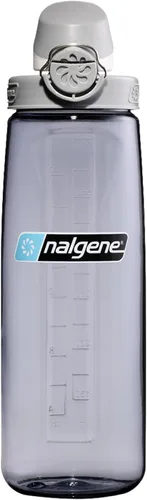 Vista 7 de Nalgene Sustain Tritan Botella de Agua On The Fly Sin BPA Fabricada con Material Derivado del 50% de Residuos Plásticos, 24 OZ, Azul con Aqua