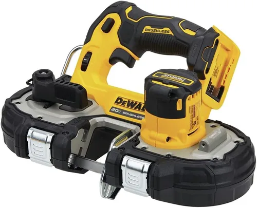 Vista 2 de DEWALT ATOMIC 20V MAX - Sierra de cinta compacta sin escobillas sin escobillas de 1-3/4 pulgadas, solo herramienta desnuda (DCS377B)