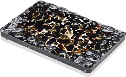 Vista 13 de Jabonera rectangular hecha a mano con piedras para decoración de ducha y baño, bandeja de jabón natural para mantener el jabón seco, accesorios