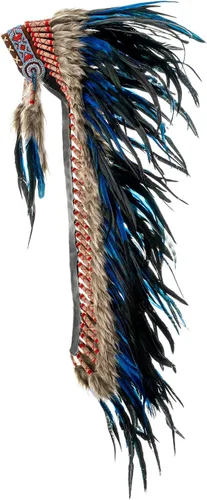 Vista 19 de Novum Crafts Tocado de plumas Inspirado en indios nativos americanos Elige