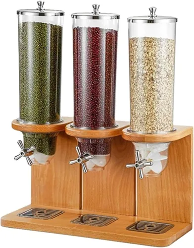 Vista 10 de Dispensador de cereales para encimera, grandes recipientes de cereales, dispensador de almacenamiento de 3.5L/7L/10.5L, dispensador de alimentos