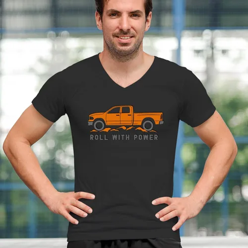 Vista 78 de Tee Hunt Camisetas gráficas y camisetas sin mangas para hombre Roll with Power Pickup Truck