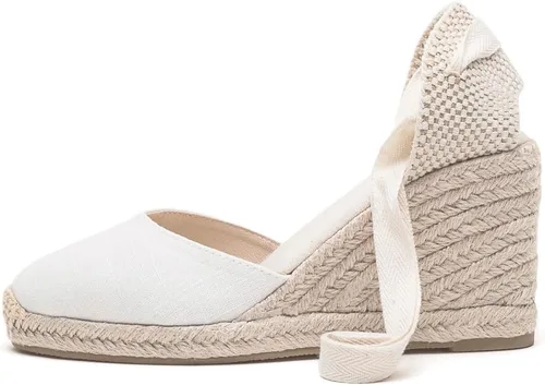 Vista 3 de U-lite - Alpargatas con puente de 3 para mujer, clásicas y suaves, con cordones.