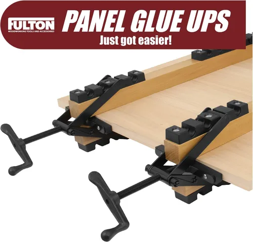 Vista 3 de Peachtree Woodworking Supply Paquete de 2 abrazaderas de presión de 4 vías para sujetar paneles desde todas las direcciones. Para carpinteros
