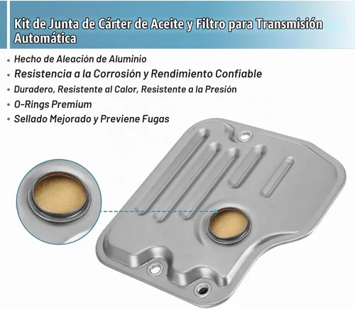 Vista 4 de uxcell 3533008010 1 Set filtro de transmisión cárter aceite para Toyota