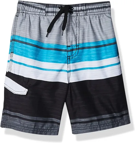 Vista 46 de Kanu Surf Traje de baño de playa con protección UPF 50+ de secado rápido para niños Dominica Verde