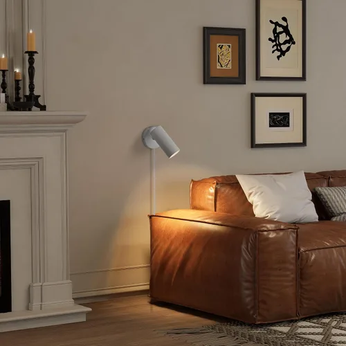 Vista 8 de Aisilan - Focos de pared LED para interiores, enchufe con interruptor, luces elevadoras ajustables para iluminación de pared, 12 W COB 3000K CRI97