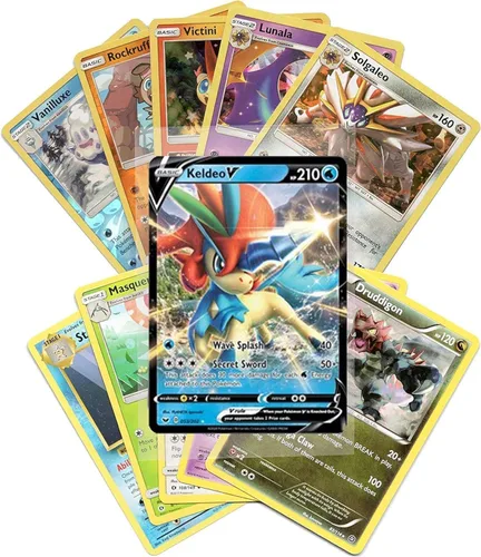 Vista 3 de Pokemon Cards - Lote surtido de 50 cartas con Pokémon V garantizado