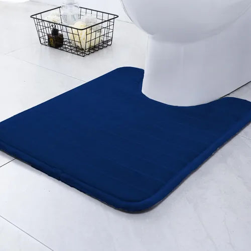 Vista 22 de SWEMSTAR Alfombra de baño de espuma viscoelástica con alfombra de inodoro, tapete de baño absorbente de agua para suelo de baño, antideslizante