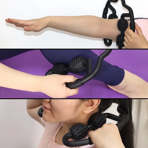 Vista 5 de Herramienta de masaje para celulitis, rodillo muscular, masajeador de fascia profunda y removedor de piel con hoyuelos para piernas, muslos