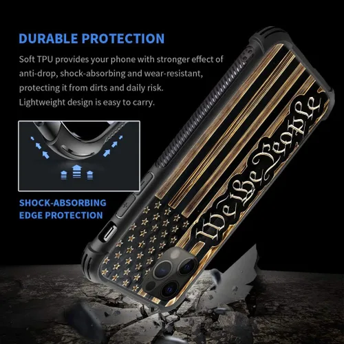 Vista 3 de DAIZAG Funda compatible con iPhone 13, protección completa, a prueba de golpes, antiarañazos, funda de poliuretano termoplástico para hombre