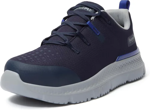 Vista 11 de Timberland PRO Intercept - Zapatos de trabajo deportivos industriales con punta de seguridad 2-Gris/Rojo