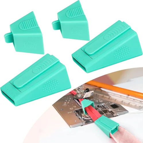 Vista 8 de TIGARI Creador de Cinta al Sesgo, Creador de Tubos de Tela para Herramienta de Alfombras Jelly Rolls con Enhebrador de Agujas y Descosedor