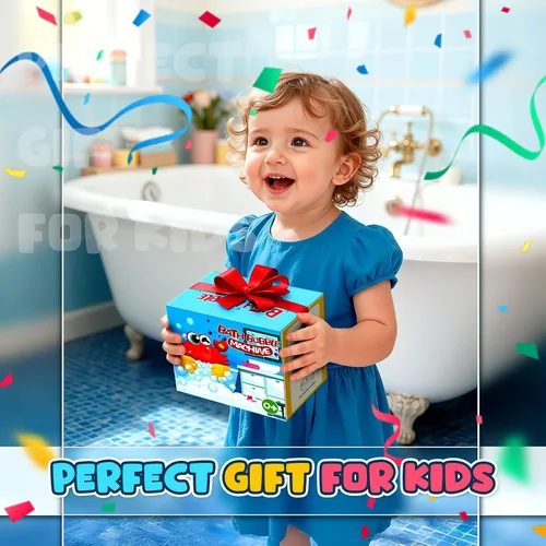 Vista 8 de Juguetes de baño para niños de 1 a 3 años, juguetes de baño para bebés que se iluminan, juguetes de baño para niños pequeños con burbujas