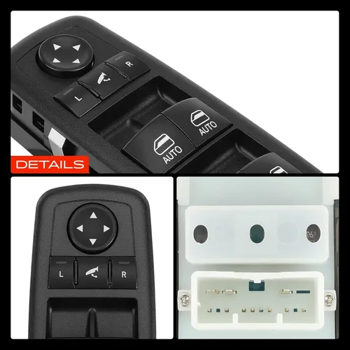 Vista 9 de A-Premium Interruptor de elevalunas eléctrico delantero izquierdo del lado