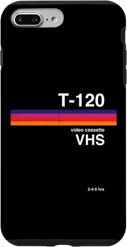 Vista 12 de Funda para disfraz de nostalgia retro para iPhone 16 con gráficos de cinta VHS de los años 80 y 90