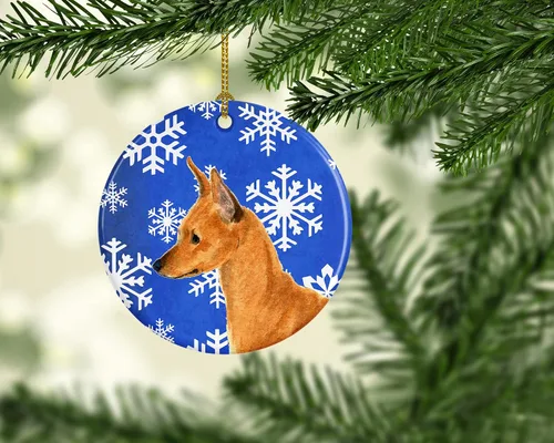 Vista 363 de Caroline's Treasures Cavalier Spaniel - Adorno de cerámica para colgar en el árbol de Navidad, para el hogar, Navidad, fiestas, regalo, 3 pulgadas