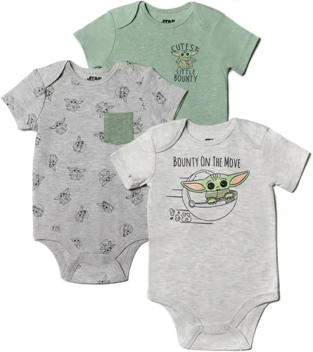 Vista 2 de STAR WARS The Mandalorian Baby Grogu - Body y pantalones de manga corta