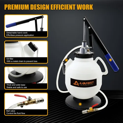 Vista 3 de Juego de herramientas manuales de reabastecimiento y transferencia de aceite ATF para bomba de líquido de transmisión automática, 7.5L con 15