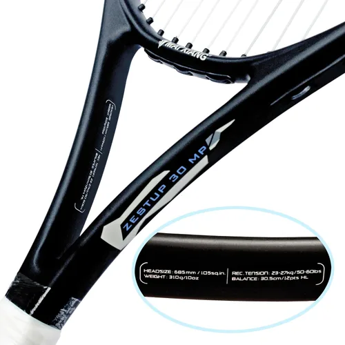 Vista 6 de Raquetas de tenis de 27 '' para adultos ZESTUP30MP raqueta de tenis de aleación de aluminio de carbono raquetas de tenis