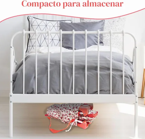 Vista 6 de Cuna de Juguete para Muñeca Bebé, Accesorios para Muñeca Bebé, Juego de Cama de Muñeca Bebé para Niñas de 3 Años y Niñas de 5+ Años, Artículos