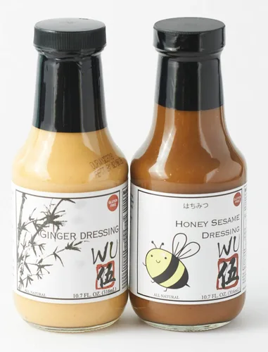 Vista 14 de Wu - Apósito de jengibre japonés, sin gluten, 10.7 onzas líquidas (miel de sésamo jengibre, 1 botella)