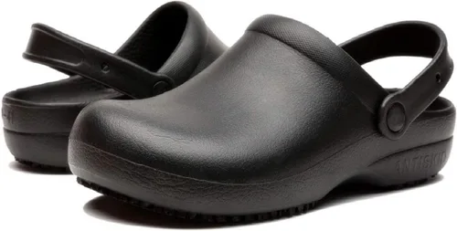Vista 6 de Calzado de chef, Unisex, antideslizante, resistente al agua y aceite, calzado de trabajo, zapatos planos