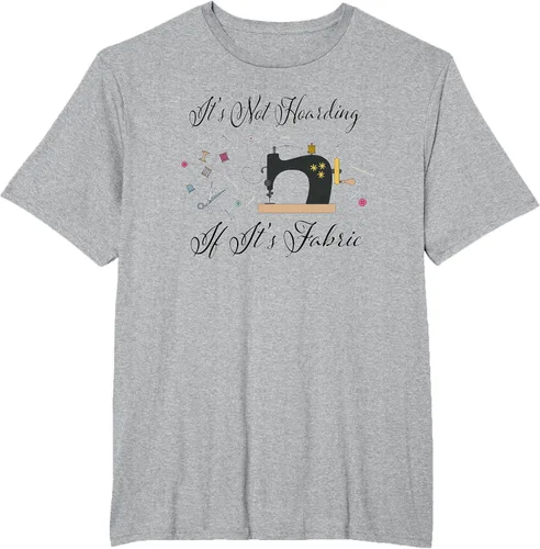 Vista 48 de It's Not Hoarding If Its - Camiseta de costura para acolchado, Blanco, S