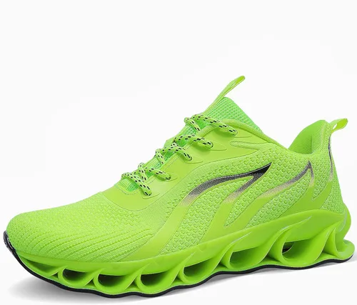 Vista 2 de QUINMOK Mens Fashion Sneakers Walking Breathable Non Slip Gym Running Tennis Shoes