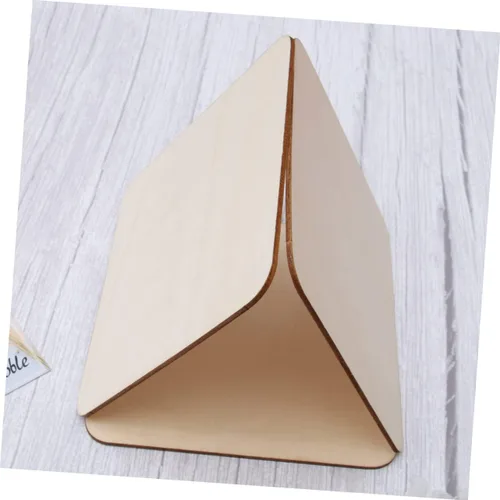 Vista 8 de NOLITOY Piezas de madera contrachapada de madera para manualidades, piezas de madera sin terminar, pieza de madera para bricolaje, rebanada