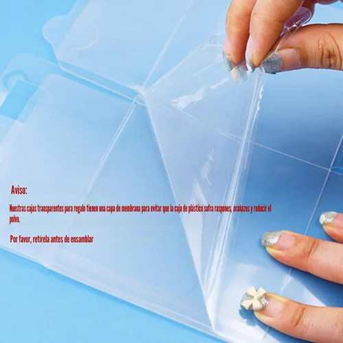 Vista 2 de XP-ART 30 PCS Cajas de Regalo Transparentes, 4 x 4 x 4 pulgadas, Cajas de Regalo Transparentes de Plástico para Bodas, Cumpleaños, Pascua, Día