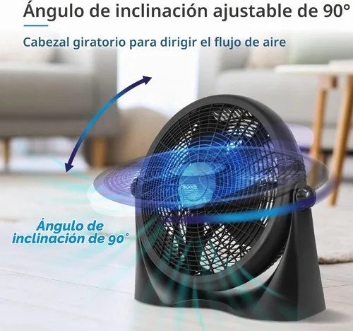 Vista 3 de Commercial Cool Ventilador de piso de alta velocidad de 16 pulgadas, negro, CFF16B