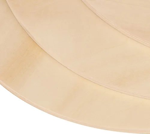 Vista 3 de 10 círculos de madera sin terminar de 12 pulgadas, grosor de 0.236 in, rondas de madera para manualidades, discos de madera para decoración