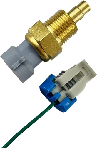 Vista 2 de Enviador de temperatura del refrigerante del motor con conector de enchufe y arnés de cables compatible con Blazer Camaro Caprice Corvette Express