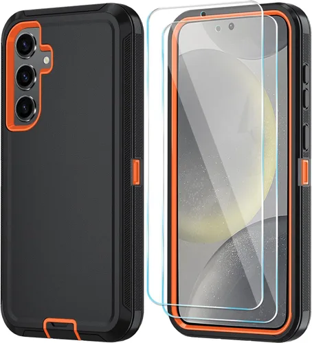 Vista 15 de ONOLA Funda para Samsung Galaxy S24+ / Funda S24 Plus con protector de pantalla HD [No es compatible con S24 / S24 Ultra], Funda de teléfono Vino