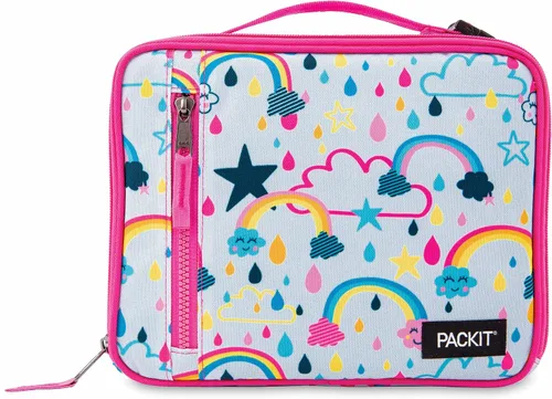 Vista 7 de PackIt Lonchera clásica congelable, Spaceman, fabricada con tecnología EcoFreeze plegable, reutilizable, cierre de cremallera y lonchera clásica