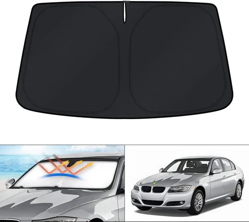 Vista 17 de KUST Parasol para parabrisas para BMW X1 F48 2016, 2017, 2018, 2019, 2020, 2021, 2022, accesorios de ajuste personalizado, parasol plegable