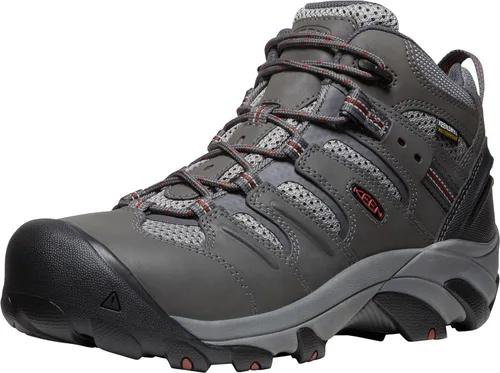 Vista 12 de Botas de trabajo impermeables con puntera de acero de altura media Lansing Mid para hombre, de KEEN Utility Mantillo/Shitake