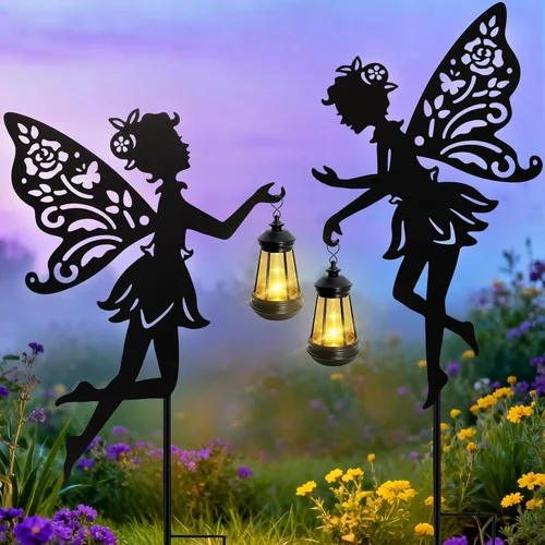 Vista 6 de Luces solares de colibrí para decoración al aire libre, estacas de colibrí con luces solares, regalos de cumpleaños para el día de la madre, luces