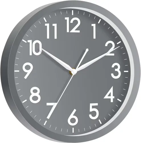 Vista 19 de AKCISOT - Reloj de pared de 8 pulgadas, silencioso, funciona con pilas, color negro