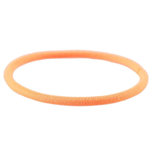 Vista 4 de Coobbar 100 piezas de bandas elásticas para el cabello para mujer, bandas para coleta de caballo (naranja)