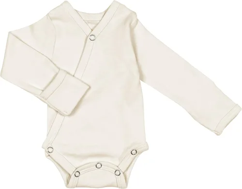 Vista 12 de L'ovedbaby Kimono unisex de algodón orgánico para bebé, de manga larga, con Negro