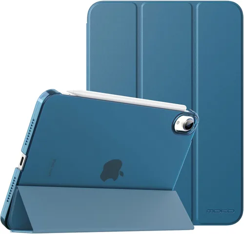 Vista 35 de MoKo Funda para iPad mini 7 (A17 Pro) Generación 2024, Funda para iPad mini 6 2021, Funda Protectora Delgada y Ligera de 8.3 Pulgadas con Carcasa