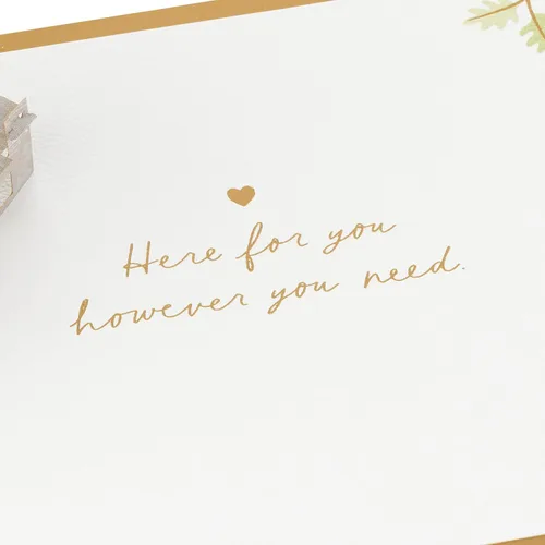 Vista 4 de Hallmark Tarjeta desplegable Signature Paper Wonder (Here for You) Thinking of You, Sympathy, Get Well Soon