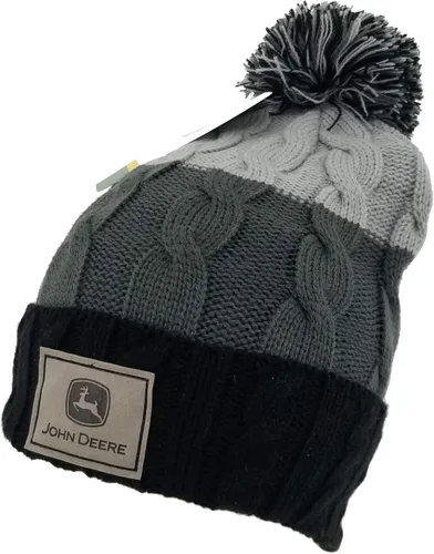 Vista 2 de John Deere Gorro a rayas para mujer - LP76085, Gris