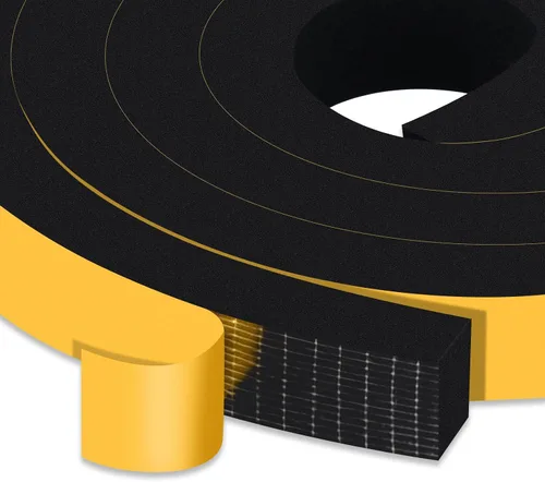 Vista 19 de Square Foam Weather Stripping for RV Doors & Extra Large Gaps 1x1In Sellos puertas de remolque, cámper y garaje, bloquea insectos, corrientes