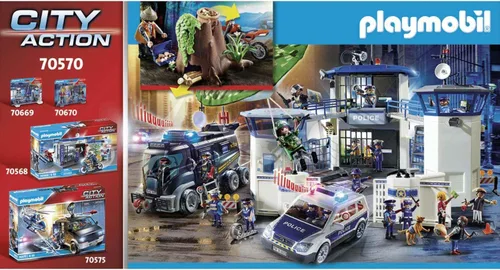 Vista 2 de Playmobil Coche todoterreno de policía con ladrón de joyas
