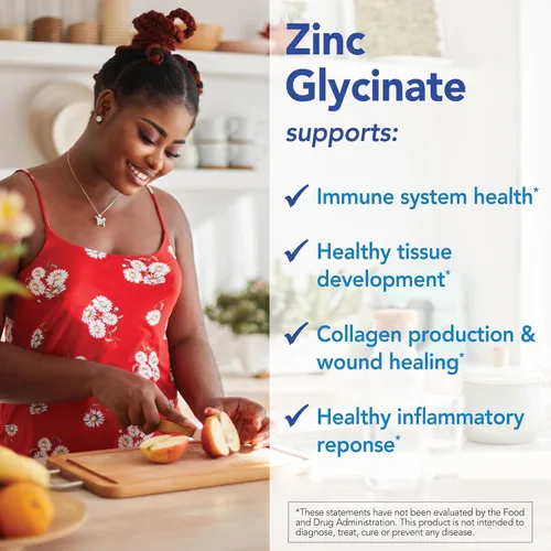 Vista 4 de Patient One Glicinato de zinc 30 mg Suplemento para apoyar la salud del sistema inmunológico* Absorción mejorada de zinc 90 cápsulas