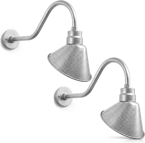 Vista 23 de Luz de letrero de cuello de cisne con pantalla angular negra satinada, 5000 Negro satinado (1 paquete)